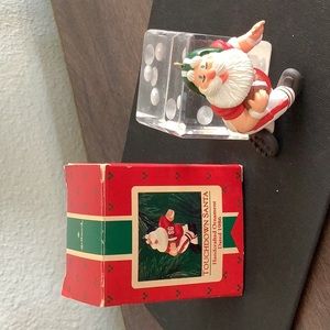 Touchdown Santa ornament